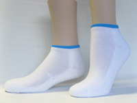 sports team socks cheerleading youth bright blue